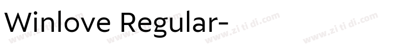 Winlove Regular字体转换